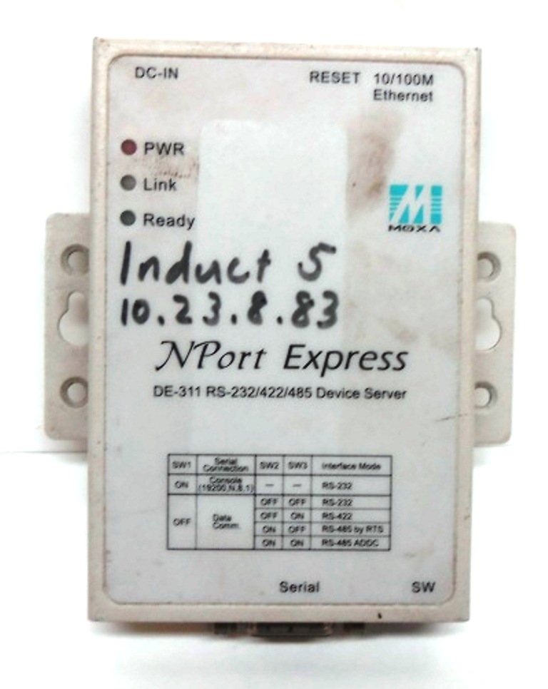 MOXA TECHNOLOGIES, SERIAL DEVICE SERVER, NPORT EXPRESS, DE-311 V2.1