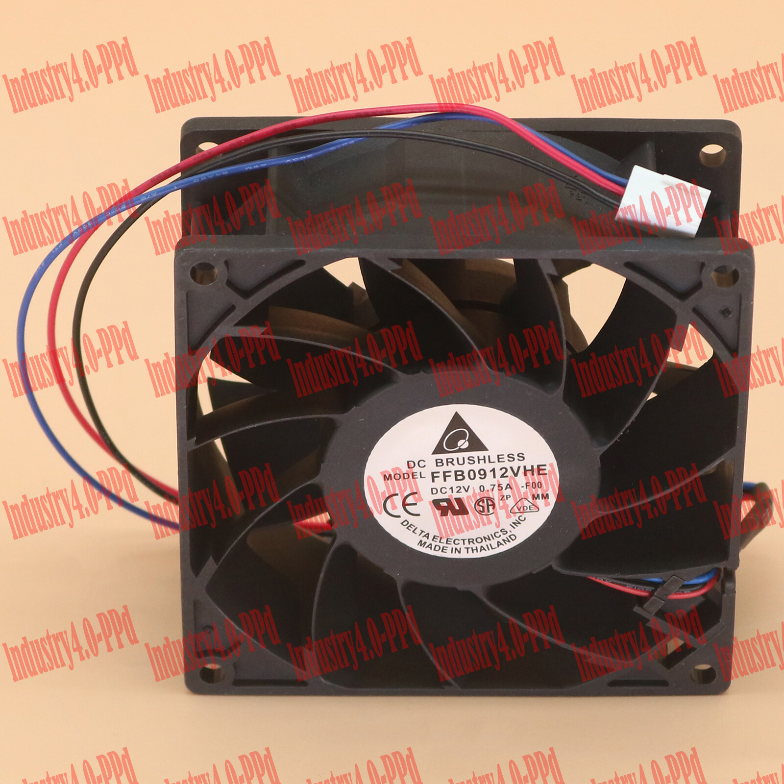 Delta FFB0912VHE 9CM 9038 12V 0.75A High Airflow Chassis Cooling Fan#XR