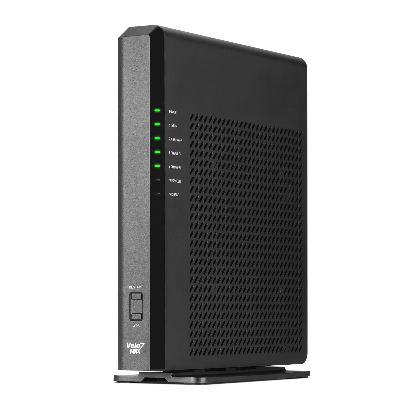 Velo7 Max BE19000 Tri-Band OpenWrt WiFi 7 Router, 4x4 MIMO 12 Stream Black