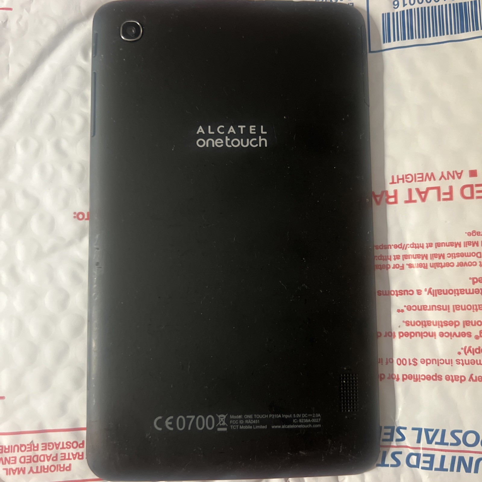 Alcatel One Touch Pop 7" P310a 8GB, Wi-Fi + 4G (T-Mobile), 7 Inch - Black
