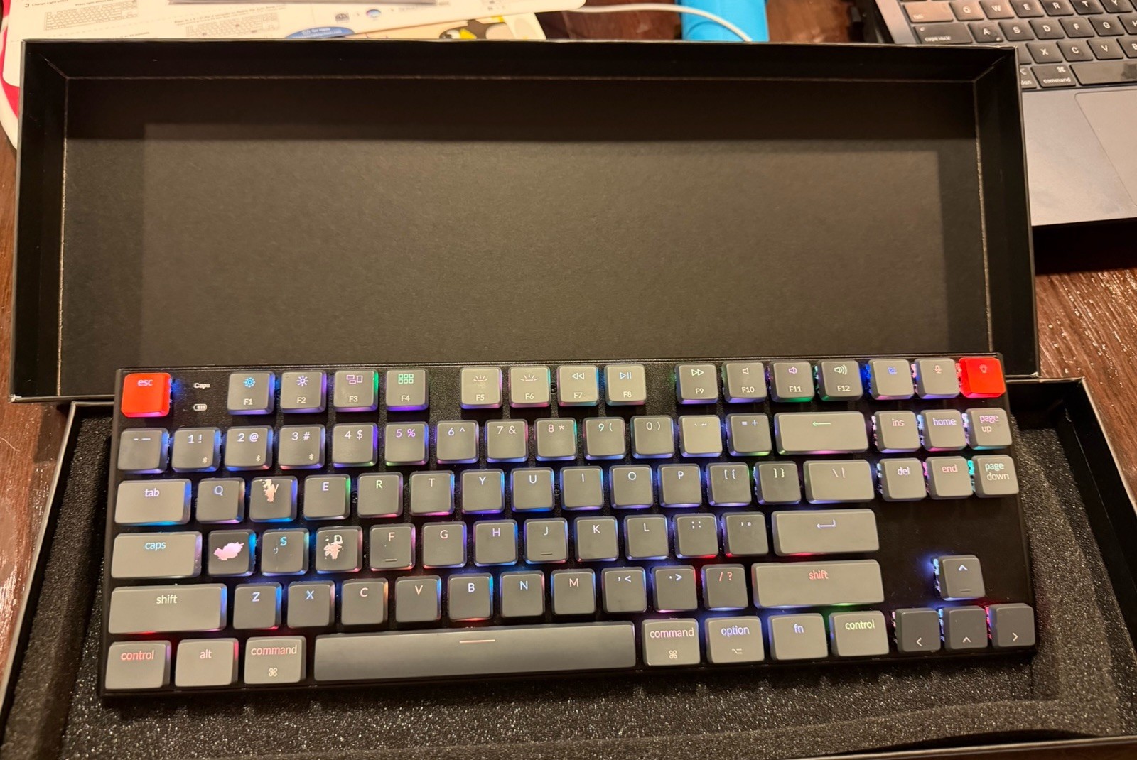 Keychron K1  Mechanical Keyboard - RGB Backlight, RED Switches, Pre-Owned