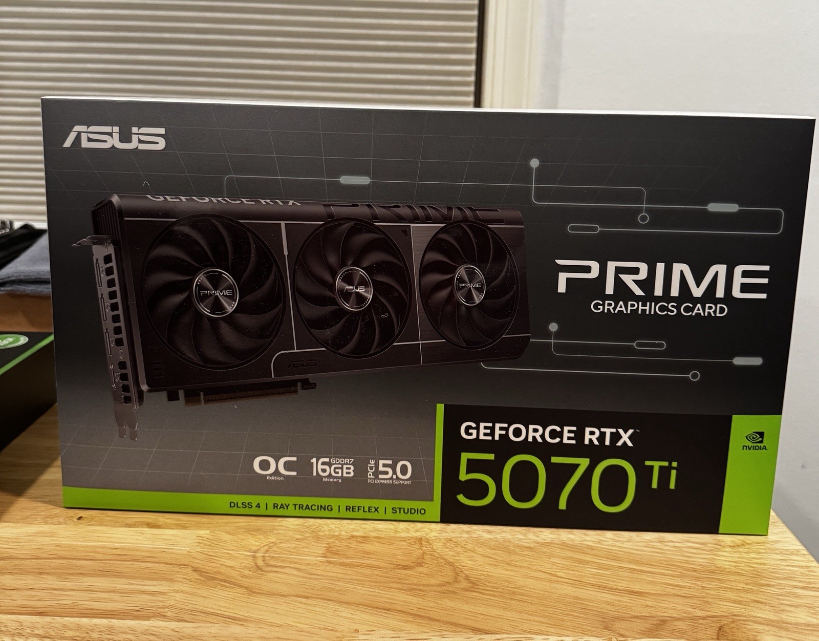 ASUS PRIME Nvidia GeForce RTX 5070 Ti OC Edition 16GB GDDR7 PCI Express 5.0 GPU