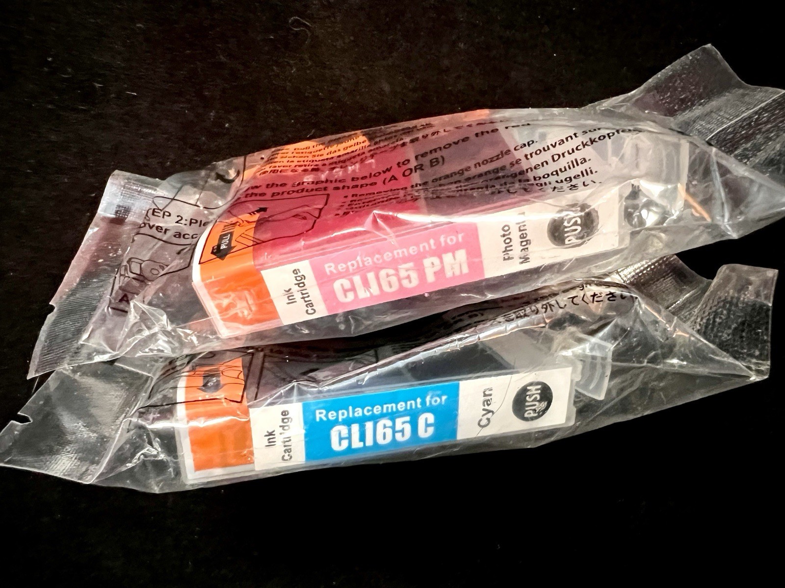 Canon CLI-65C Cyan Magenta Ink Cartridges - Sealed