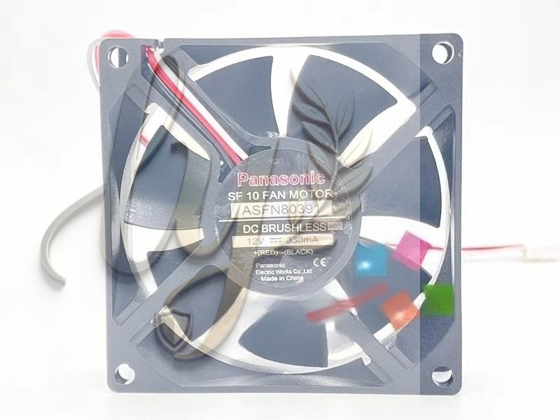 Panasonic ASFN80391 8025 12V 330mA 8CM 3-Wire Silent Cooling Fan