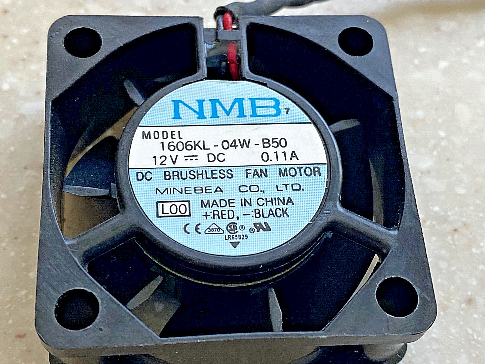 2pc NMB Computer Cooling Fans, 12VDC .11A Ball Bearing Brushless 1606KL-04W-B50