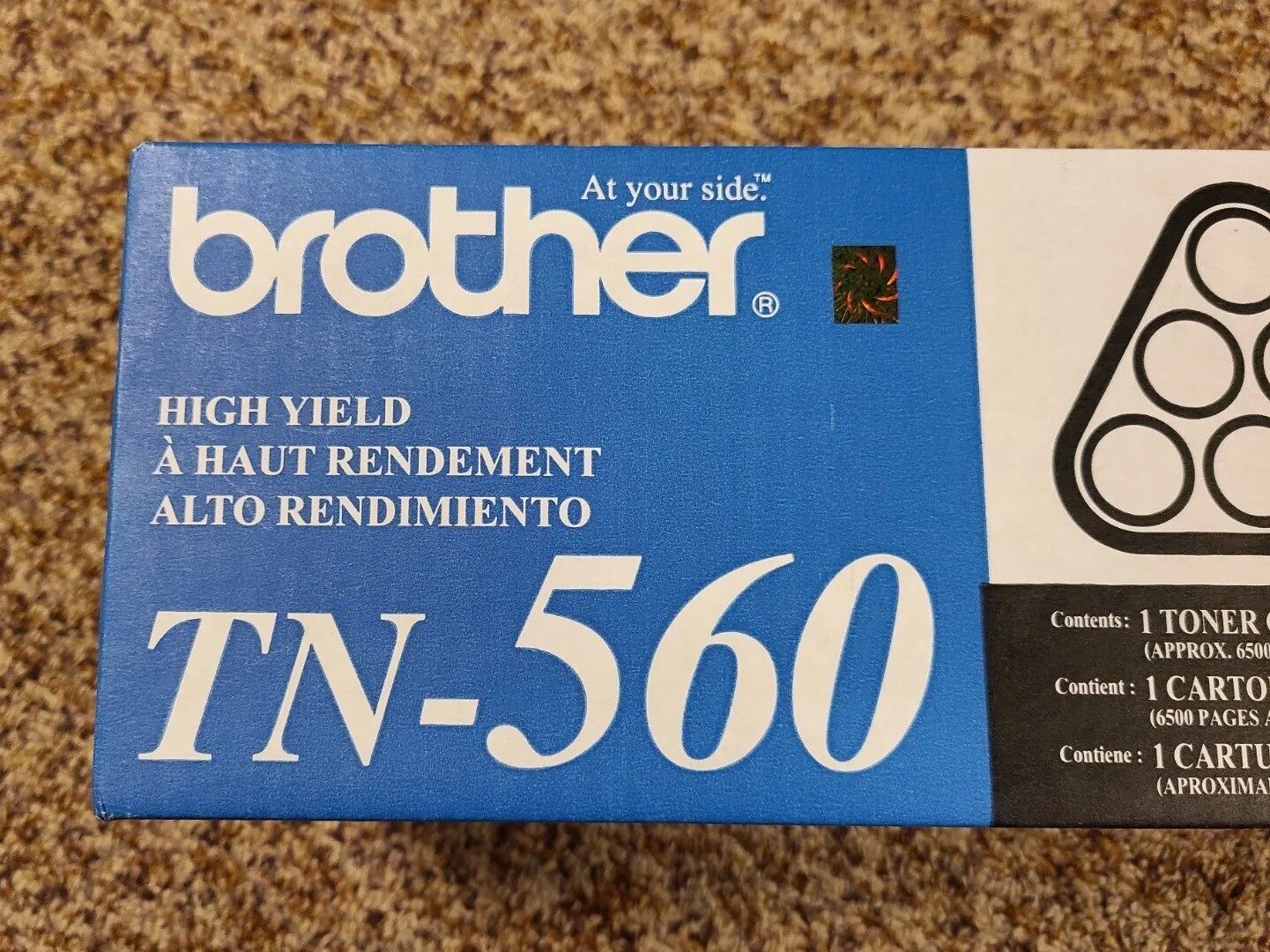Original/Genuine BROTHER TN-560 Black Toner OEM NEW/SEALED