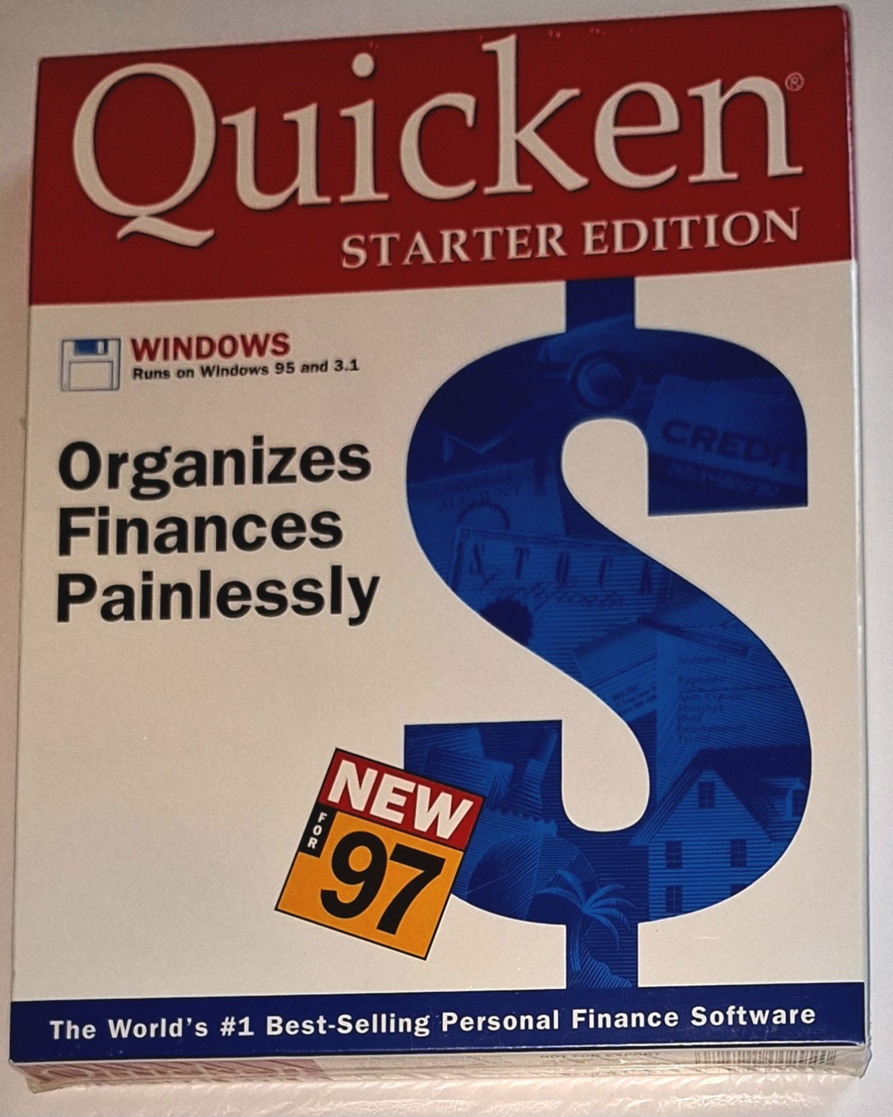 Intuit Quicken Starter Edition For Windows 95 & 3.1  Vintage Software NEW SEALED