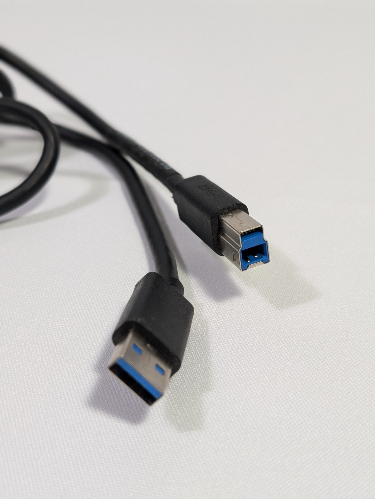 Set of 2 USB-A to USB-B 3.0 Cables 6' Fast Cable