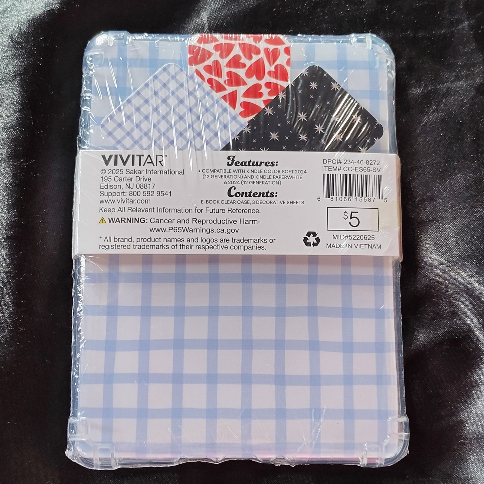 Vivitar Clear Plastic Case Anti-Scratch for 7in Kindle Paperwhite/Color Soft