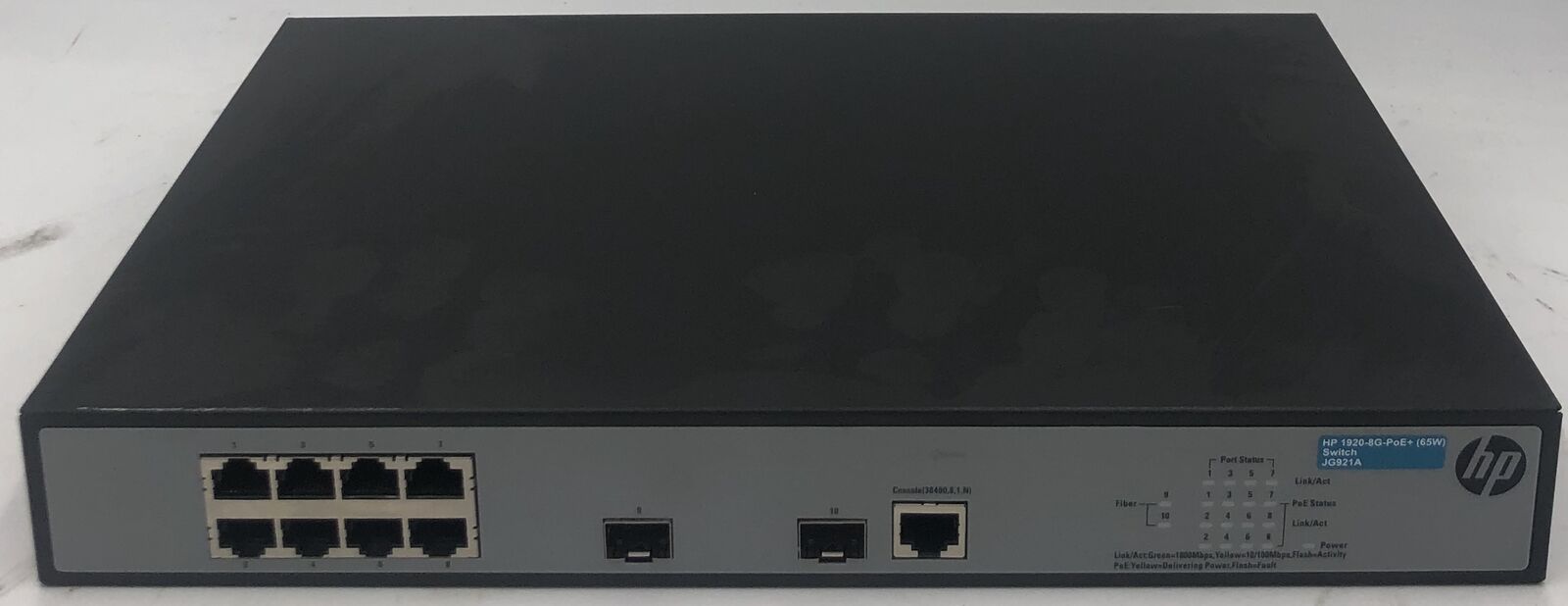HP OfficeConnect 1920-8G-PoE+ Network Switch- JG921A