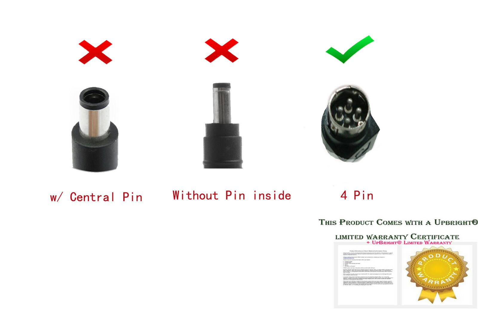 4-Pin or Barrel Tip AC/DC Adapter For FSP GROUP INC. FSP180-AWAN3 Power Supply