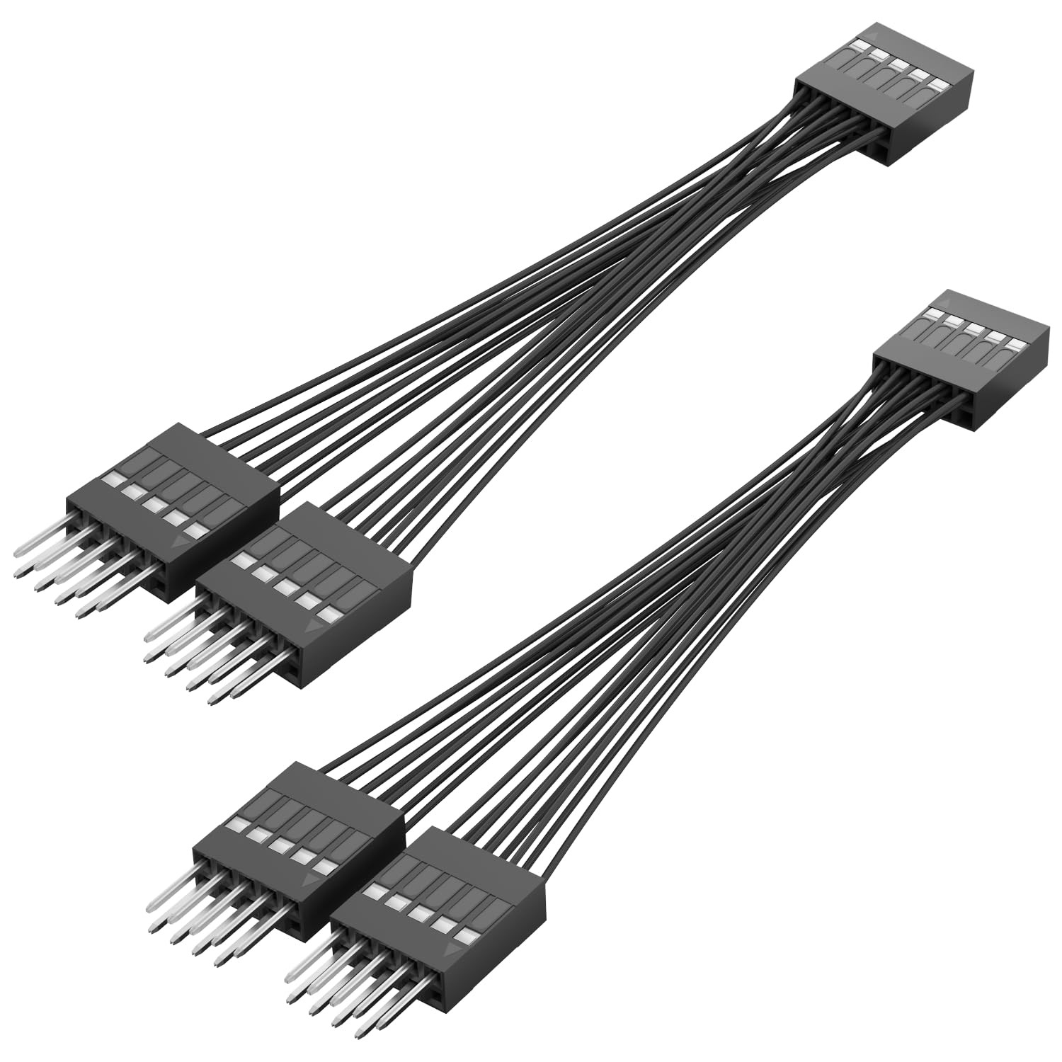 OwlTree 2 Pack Motherboard USB 2.0 Splitter to Dual 9 Pin Extension Cable, Inter