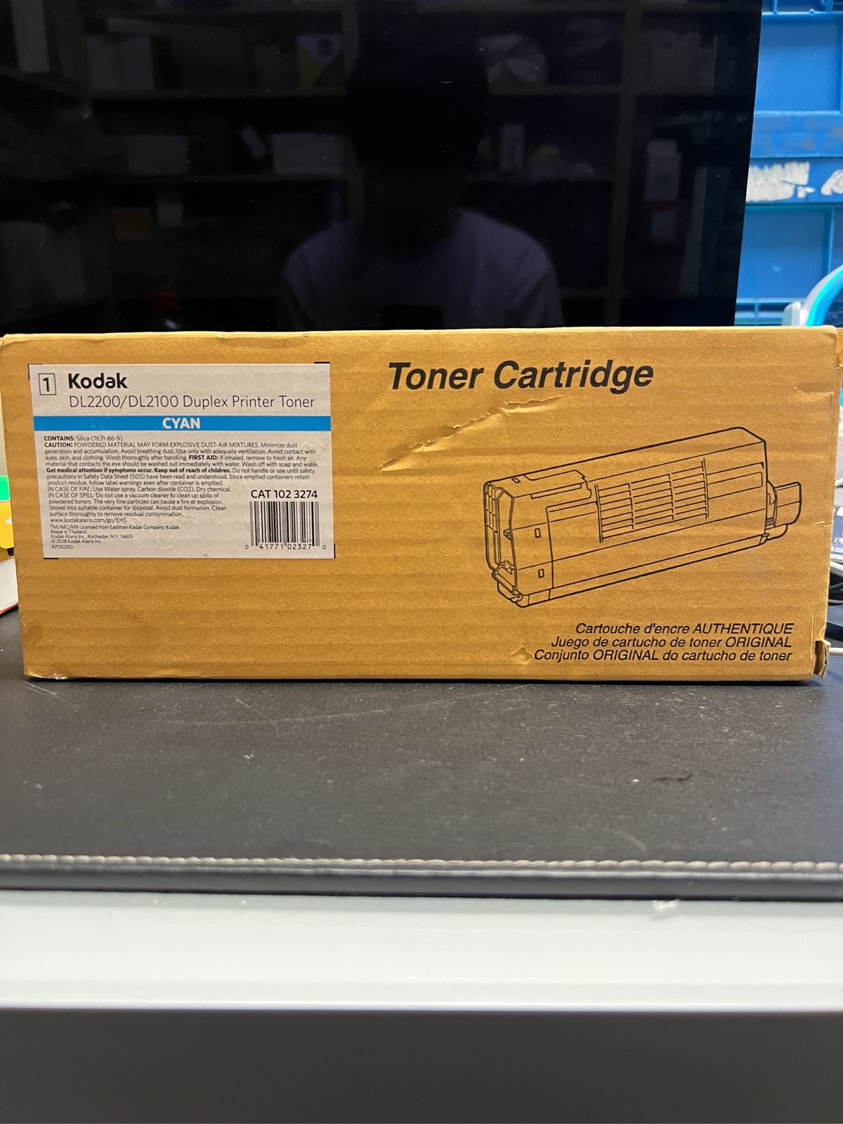 Kodak DL2200 DL2100 Duplex Printer Toner Cartridge Cyan CAT 102 3274