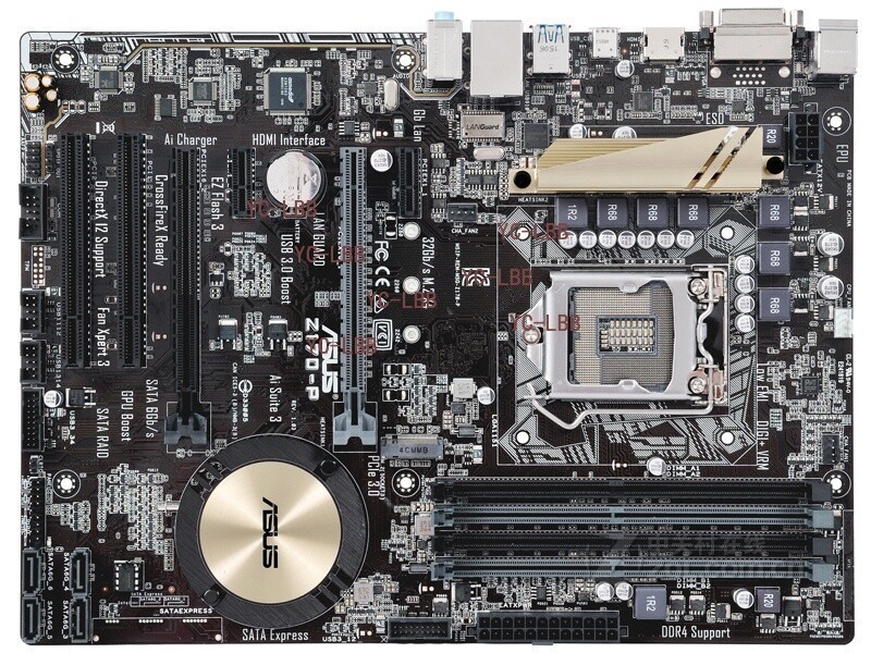For ASUS Z170-P motherboard Z170 LGA1151 4*DDR4 64G DVI+HDMI ATX Tested OK