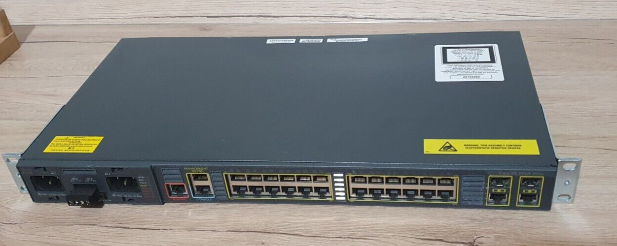 Cisco ME-3400E-24TS-M Switch + 1 PSU - 24 LAN-Ethernet 1Gbit + 4 SFP