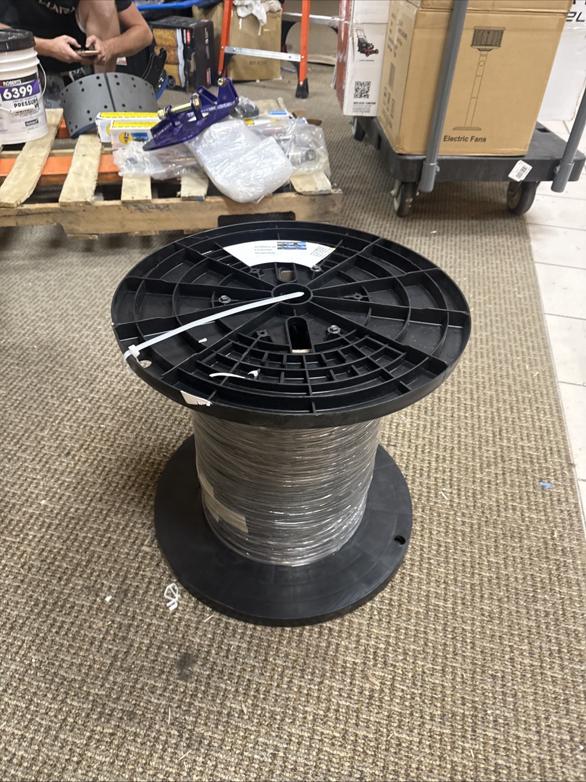 6 Strand Indoor/Outdoor SMF-28 Corning Glass Fiber Optic Cable Plenum - 2000 ft