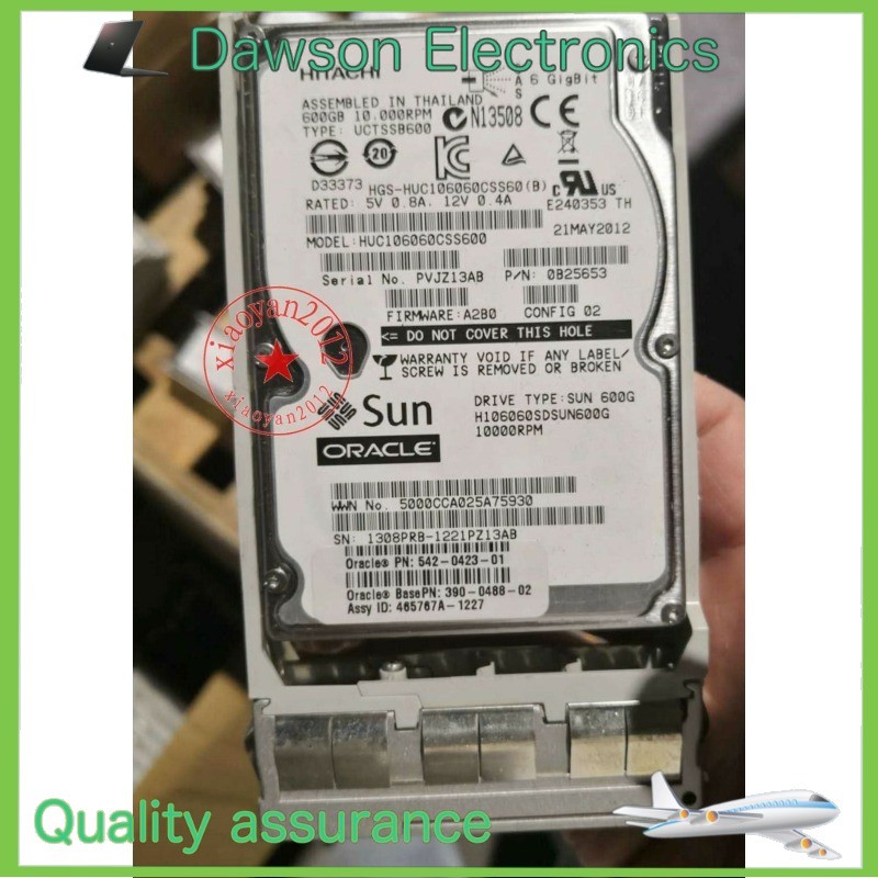 UsedSUN Original 600gb SAS-2 DRIVE 6gbps 542-0287 390-0488-02