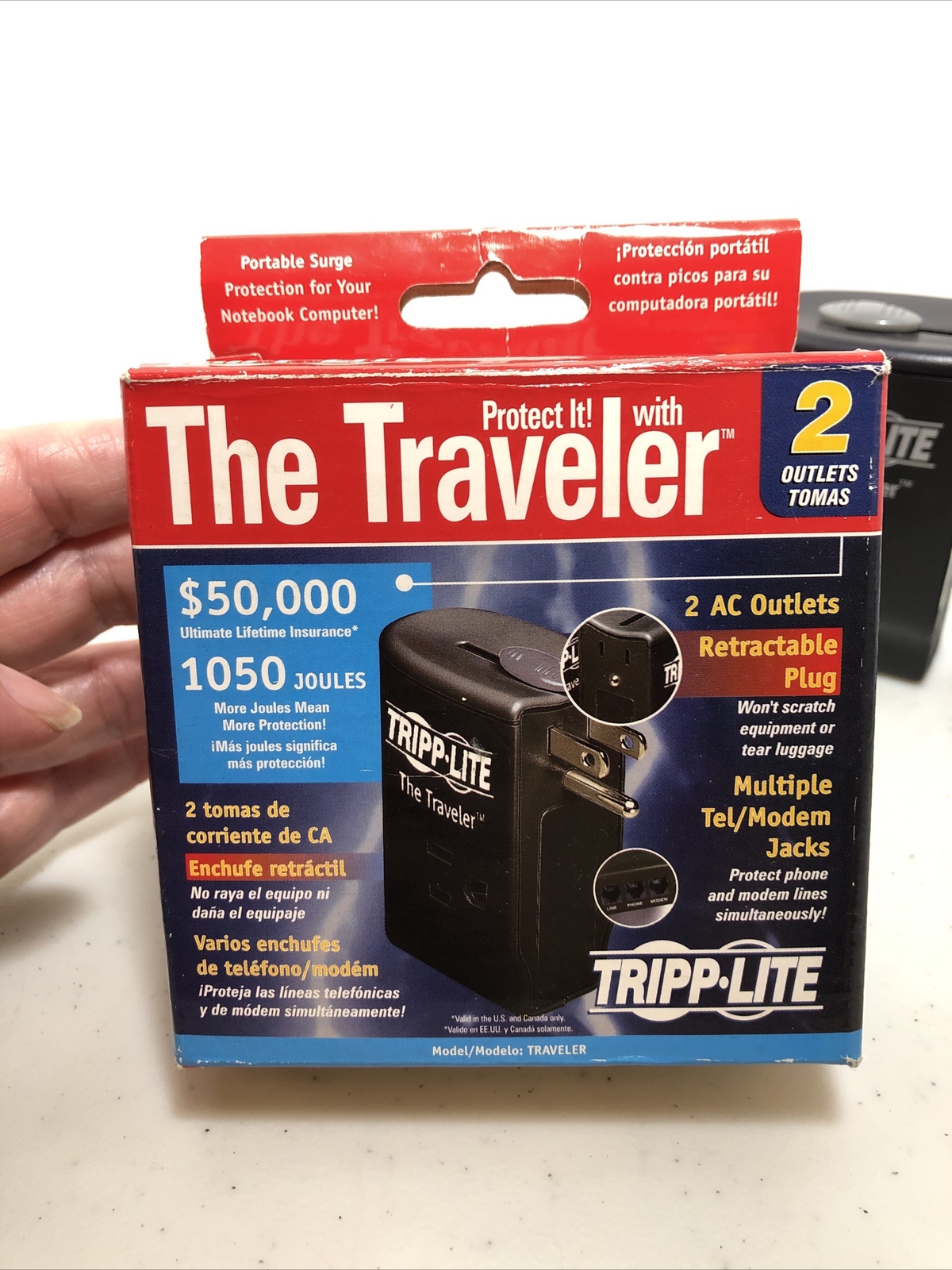 NEW Tripp Lite The Traveler Portable Surge Protector