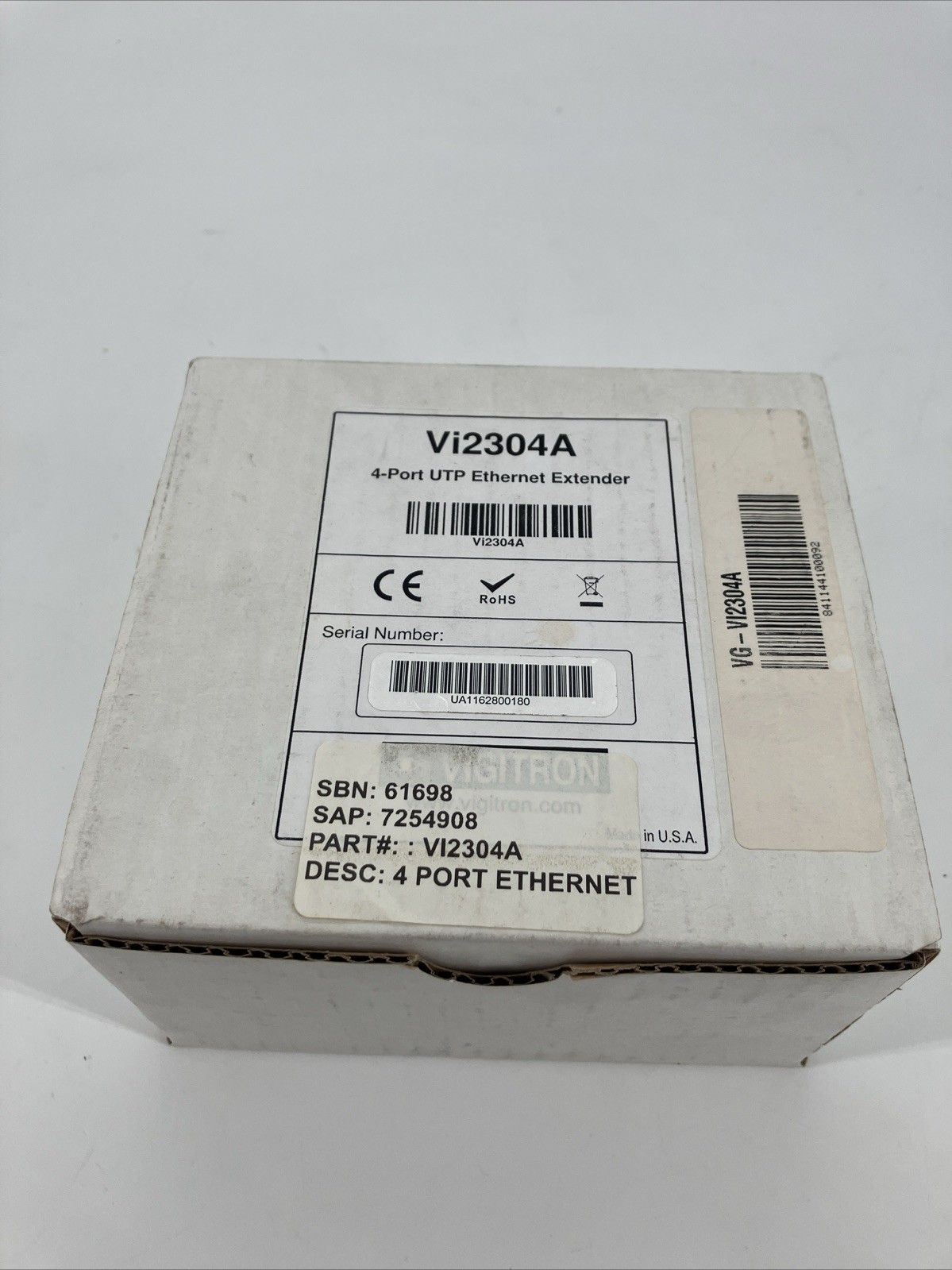 Genuine New Vigitron Vi2304A 4-Port UTP Ethernet & PoE Extender