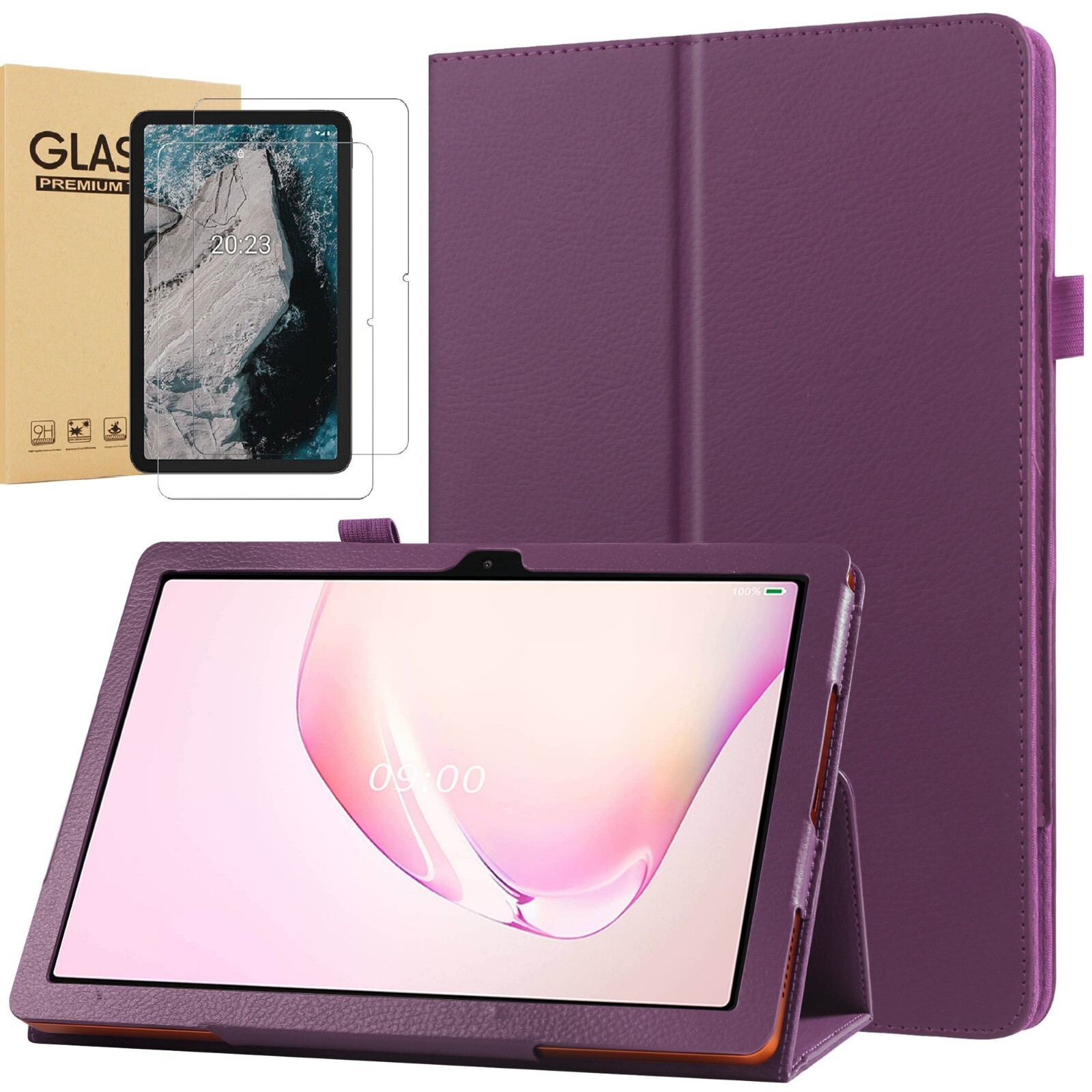 Case For AEEZO Android 14 / 13 Tablet 10.1'' Folio Stand Cover/ Screen Protector