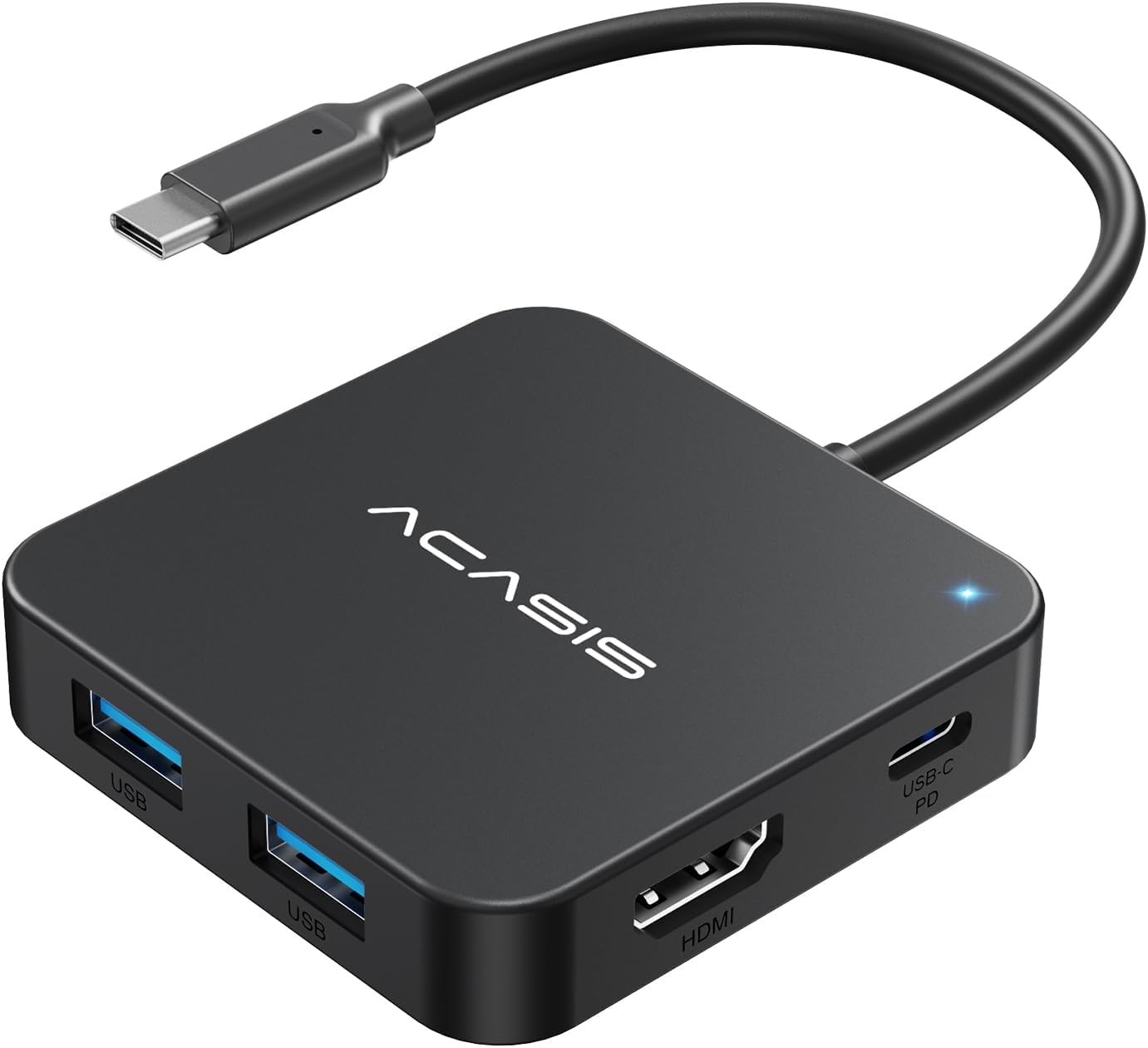 ACASIS USB C Hub 6 in 1 4K 60Hz HDMI 100W PD 10Gbps Multiport Adapter