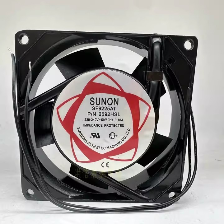1PCS SUNON SF9225AT P/N2092HSL 220-240V 0.10A 9cm 9025 Cooling Fan