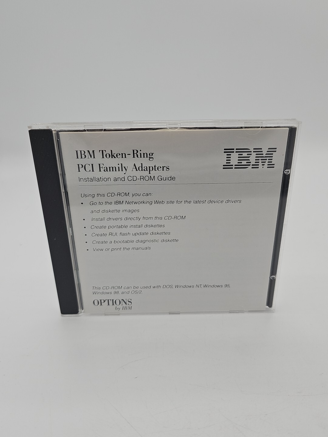 IBM TOKEN RING PCI Family Adapters Installation CD-ROM Guide 31L3803