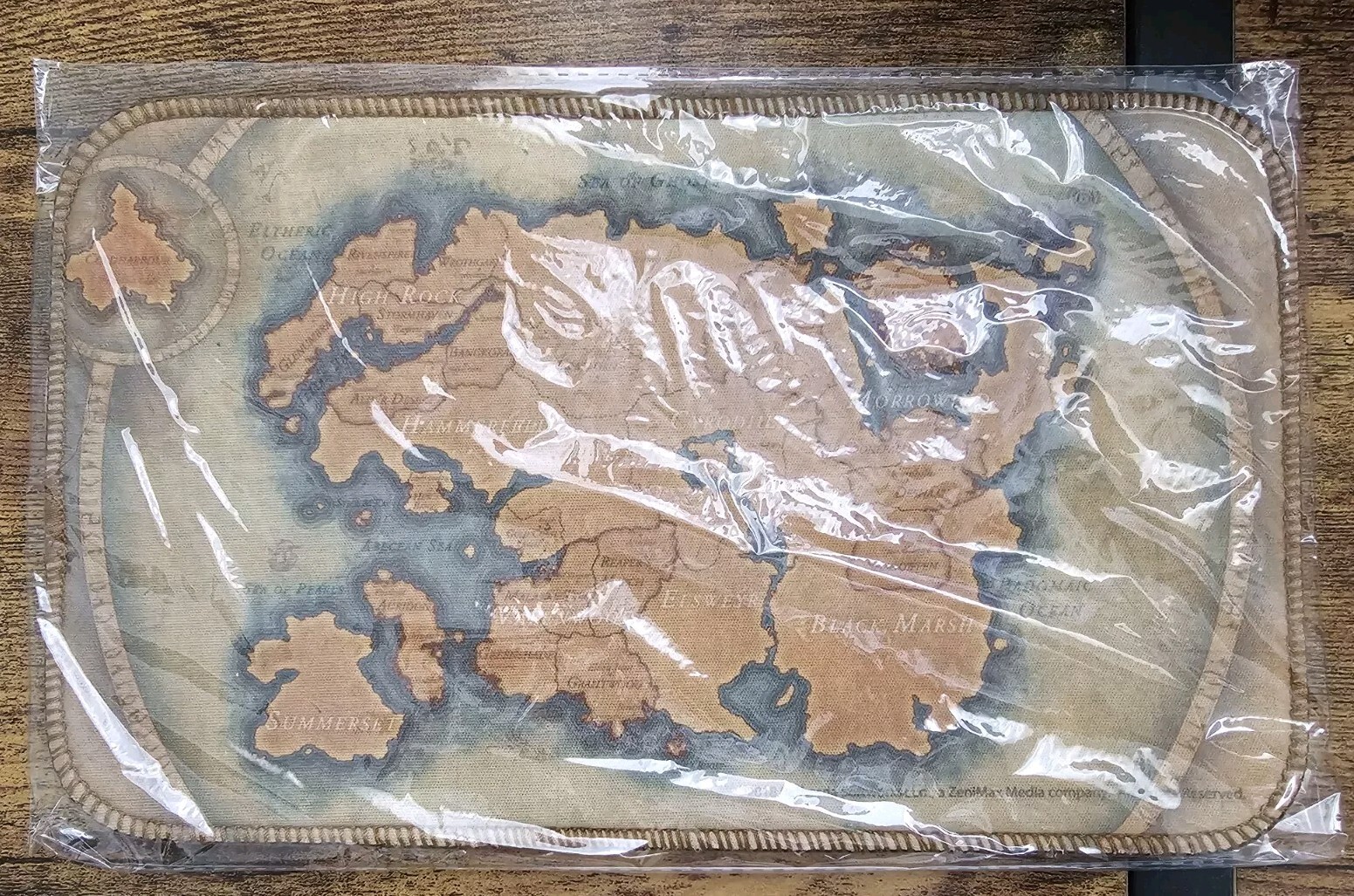 Skyrim Elder Scrolls World Map Just Funky Mouse Pad New