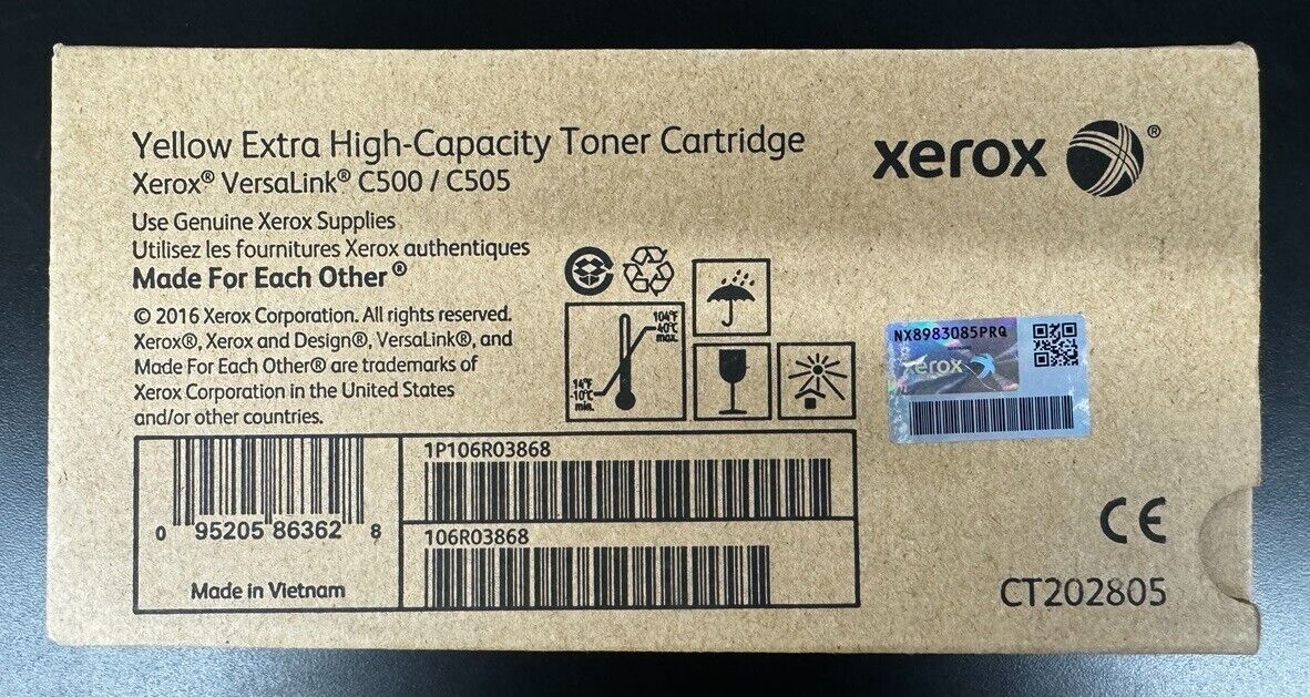 Xerox Original 106R03868 Yellow Extra High Capacity Toner Cartridge
