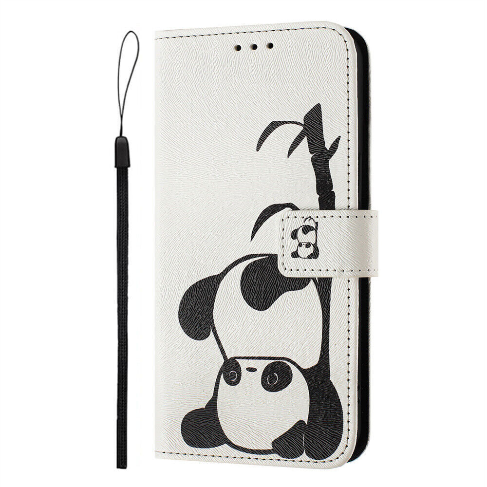 Flower Marble Cat Butterfly Wallet Cover Case for Huawei P50 P60 P40 P30 P20 Pro
