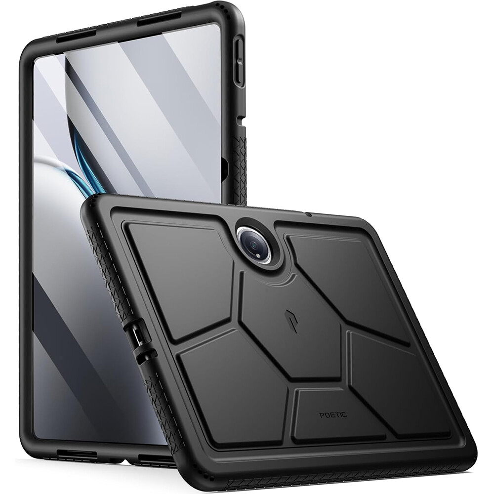 For OnePlus Pad 2 2024 Tablet Case Heavy Duty Shockproof Silicone Cover Black