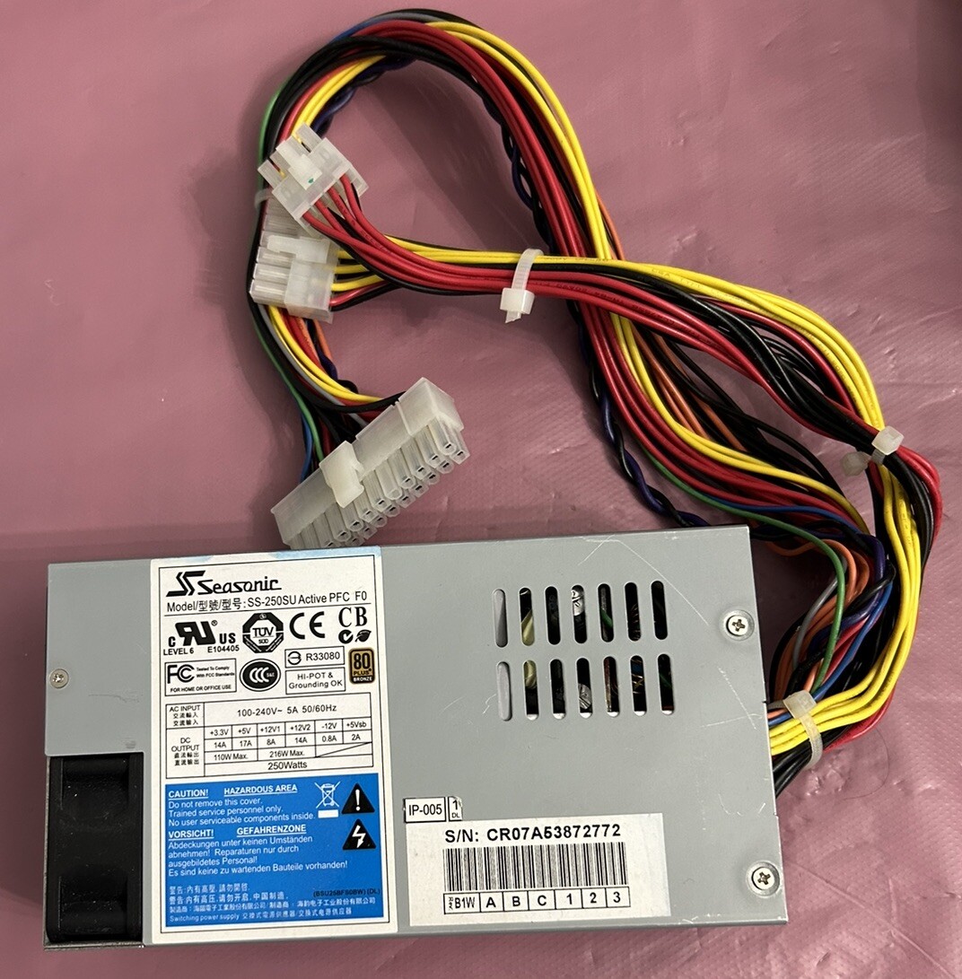 For Seasonic 80plus Bronze Flex Small 1U 250W Power Supply SS-250SU-See Pictures