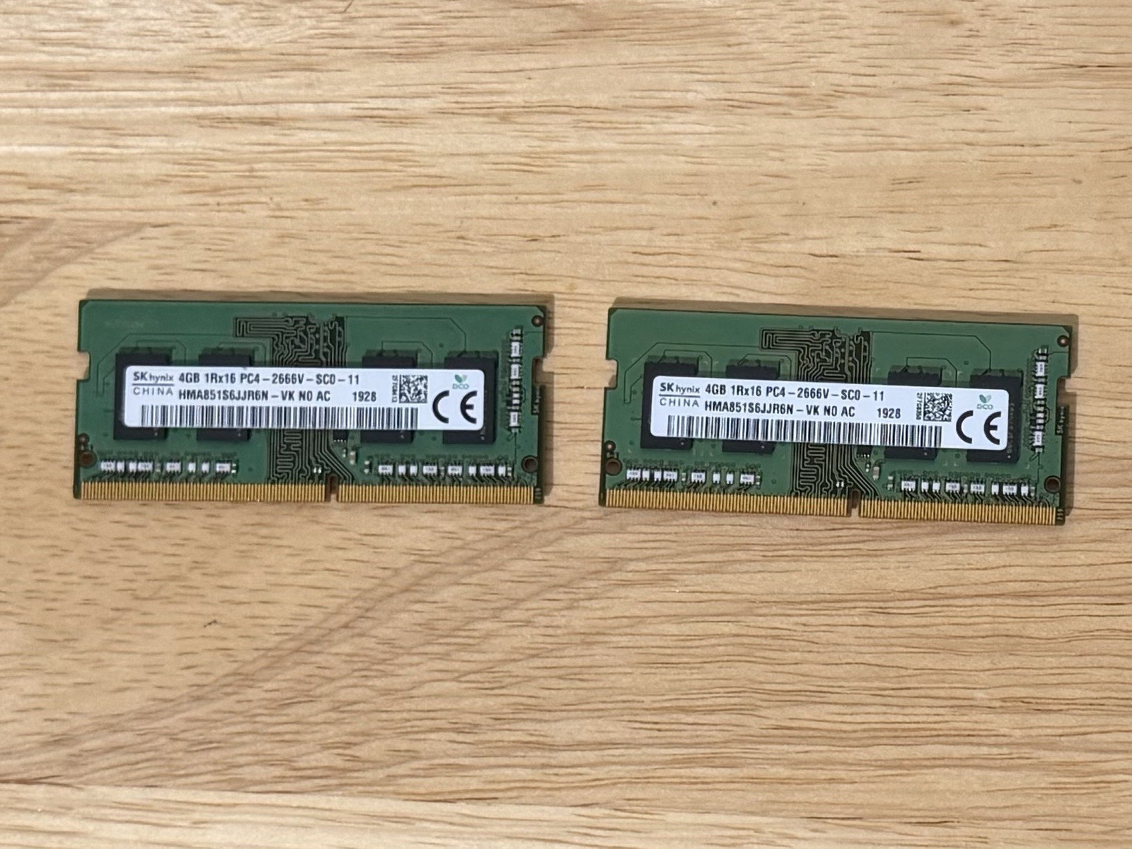 sk hynix 8gb 2x4gb ddr4 sodimm 2666
