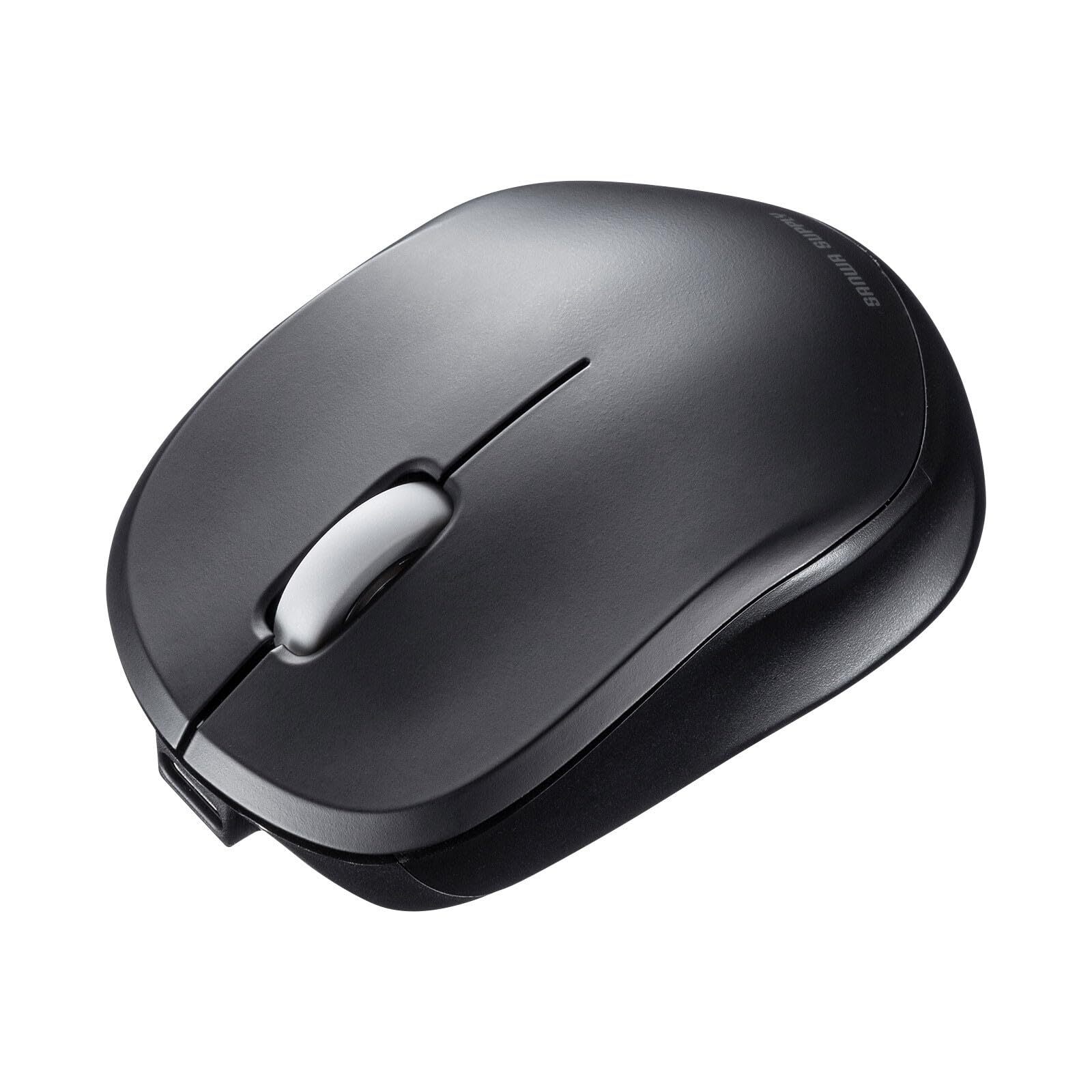 Sanwa Supply Silent Bluetooth Blue LED Mouse Rechargeable Black MA-BBS308BKNEW