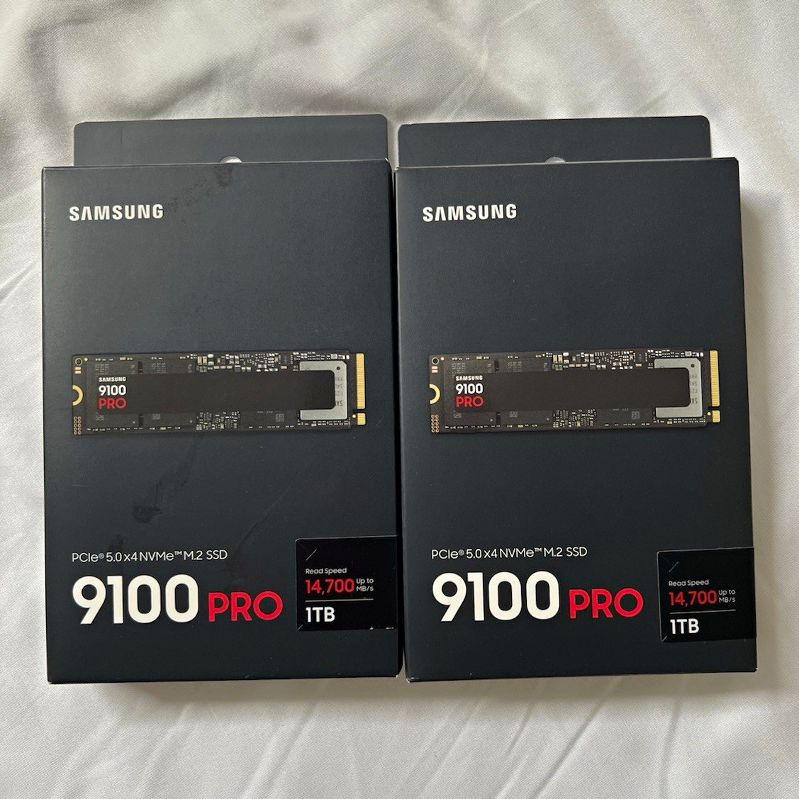 Samsung 9100 PRO 1TB PCIe 5.0 x4 NVMe M.2 Internal SSD (2 Boxes)