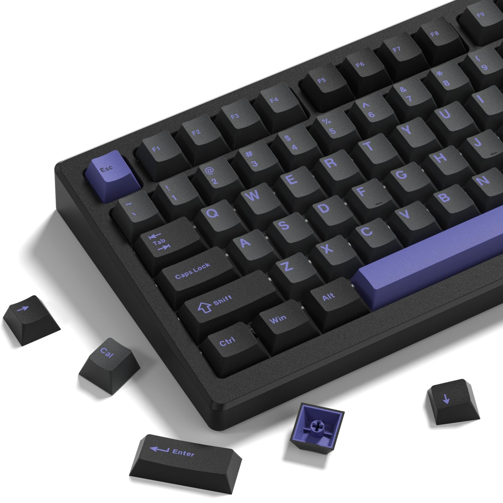 Womier Double Shot PBT Keycaps Set 138 Keys Custom for Mechanical Keyboard
