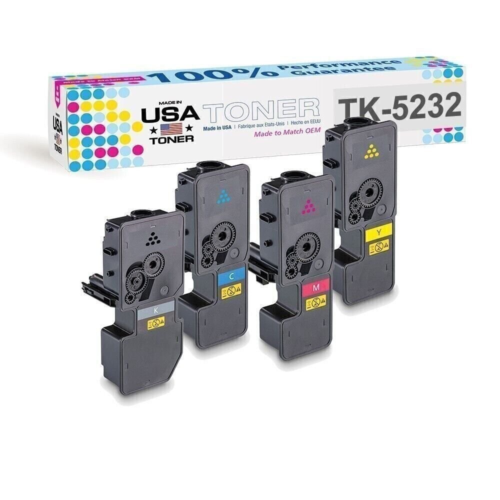 Toner for use in Kyocera Ecosys P5021cdw, TK-5232 (CMYK, 4 pk)