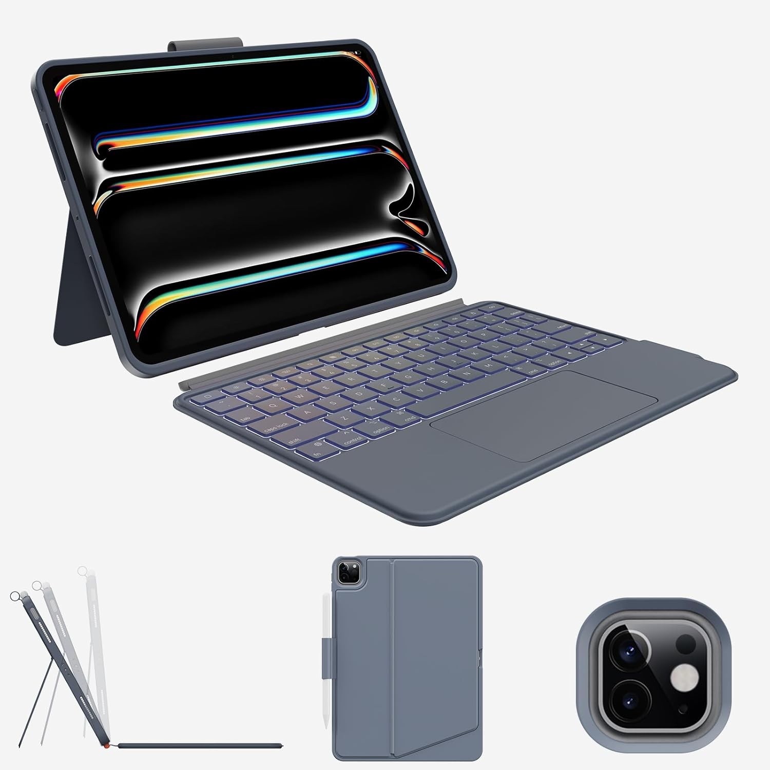 A3357🔥iPad PRO  11-inch M5 2025/M4 2024 Magitype Detachable Keyboard Case Folio