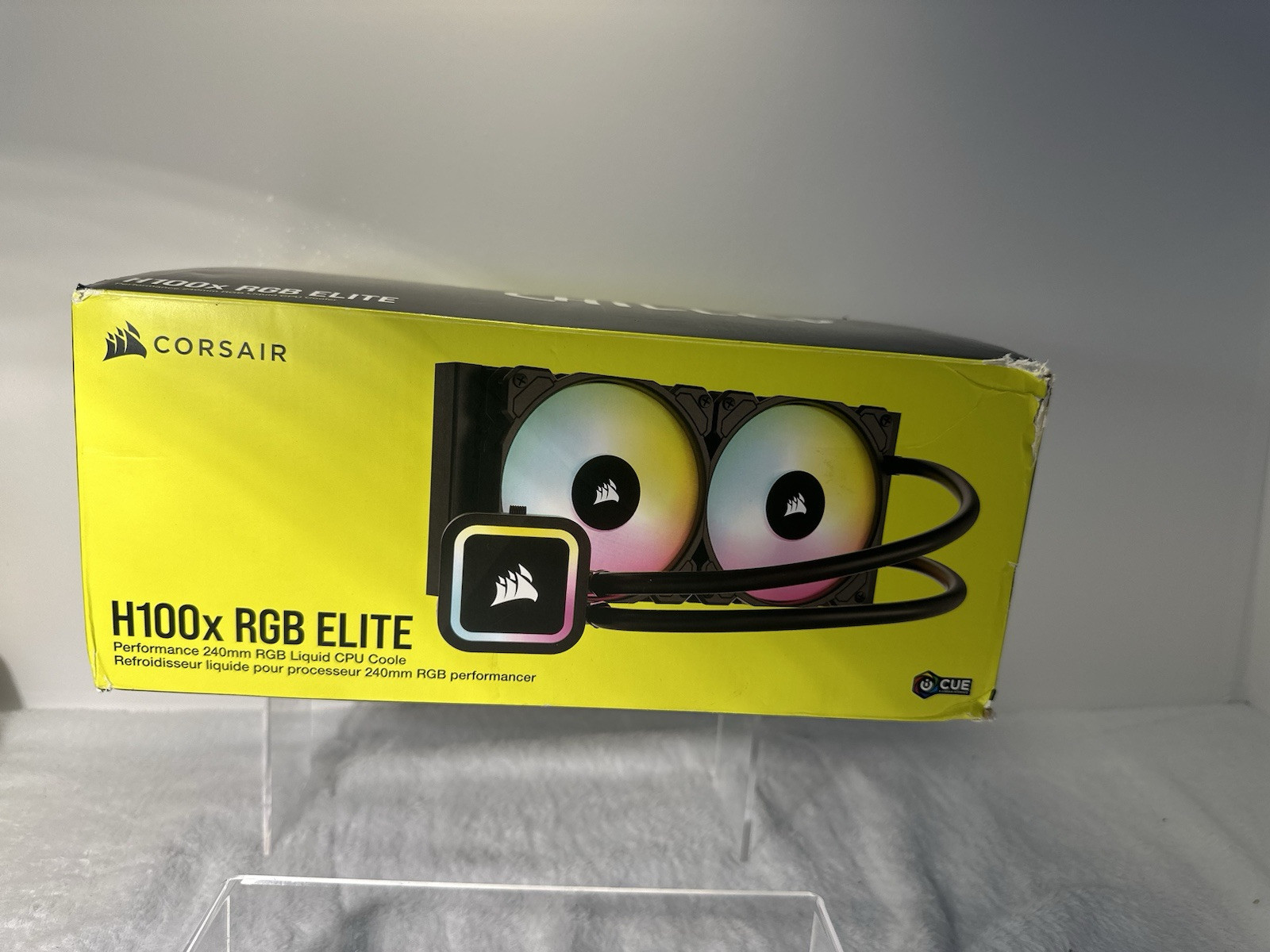 CORSAIR iCUE H100x RGB ELITE 120mm Liquid CPU Cooler - Black OPEN BOX