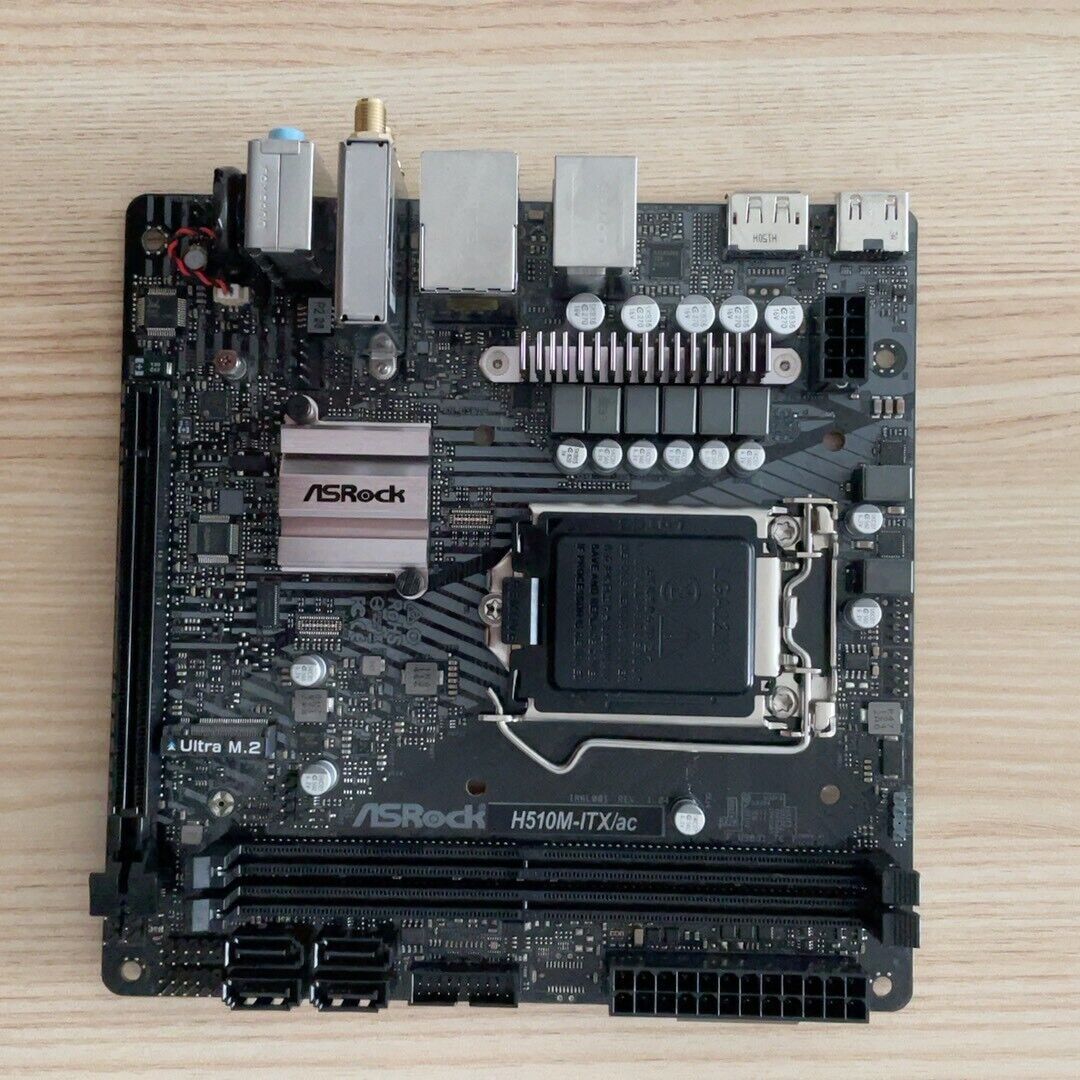 FOR ASROCK H510M-ITX/ac LGA 1200 64GB HDMI Mini-ITX Motherboard Test OK