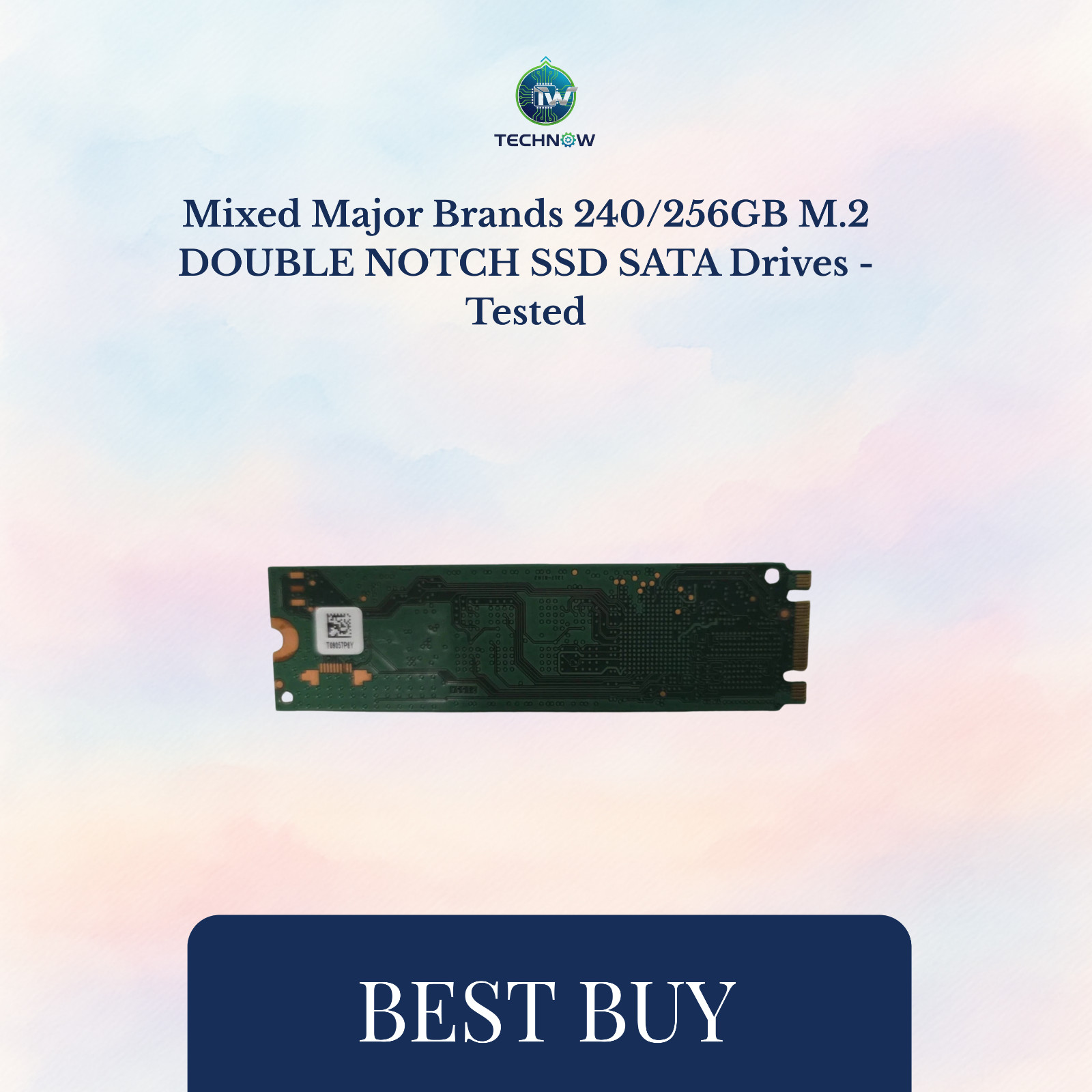 Mixed Major Brands 240/256GB M.2 DOUBLE NOTCH SSD SATA Drives - Tested