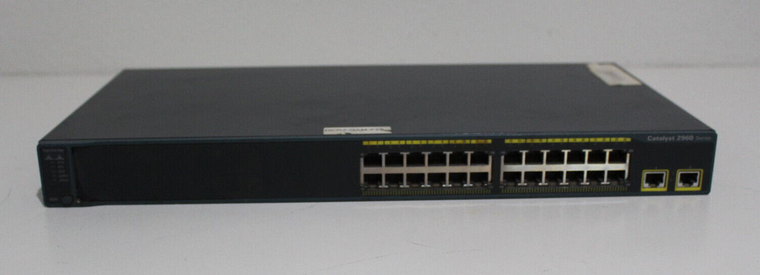 Cisco  Catalyst 2960 WS-C2960-24TT 24-Port Network Ethernet Switch CCNA CCNP