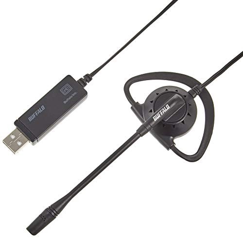 Buffalo Single Ear Hook Headset Wired USB Connectionfrom JP
