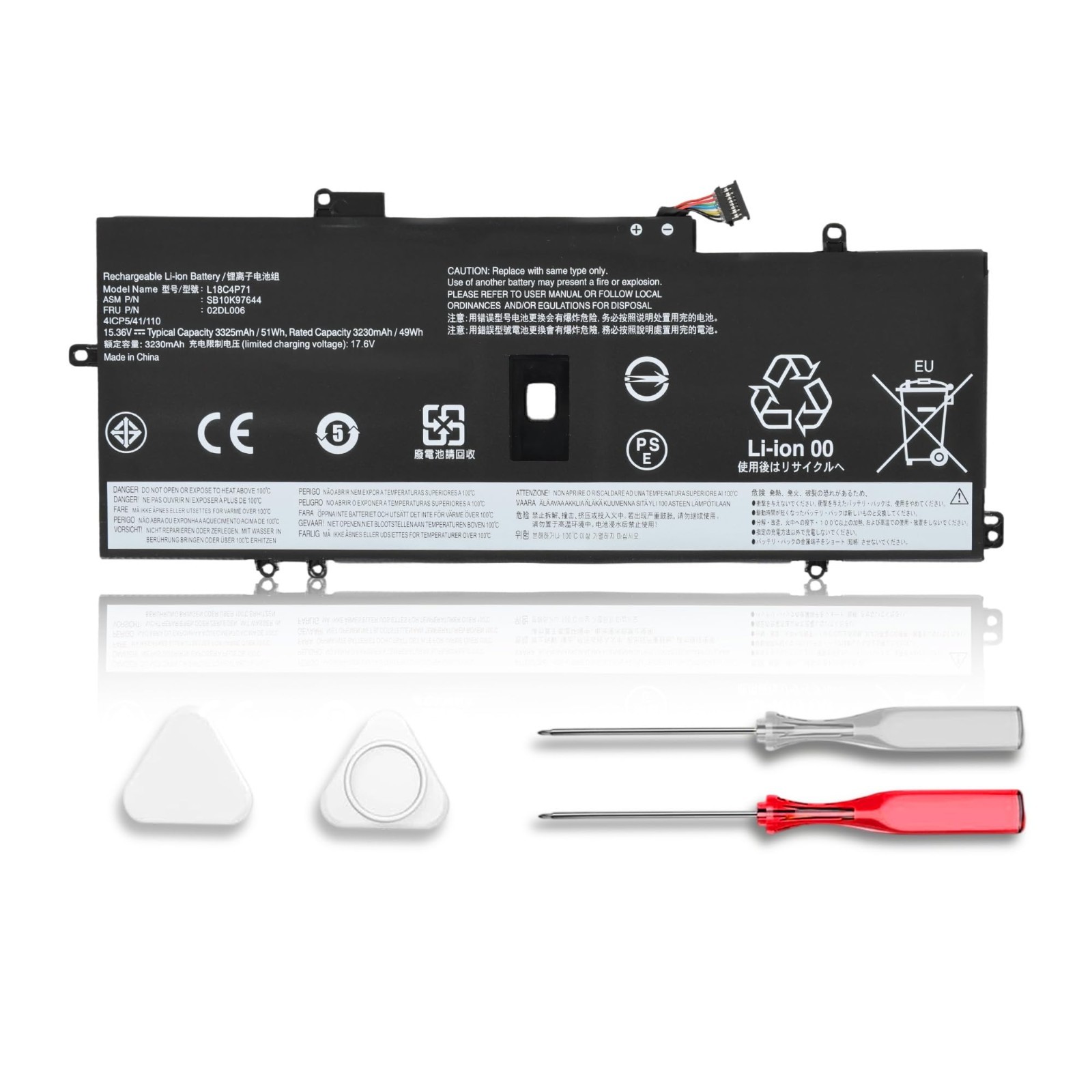 High-Capacity Replacement Battery for Lenovo ThinkPad X1 Carbon/Yoga Series