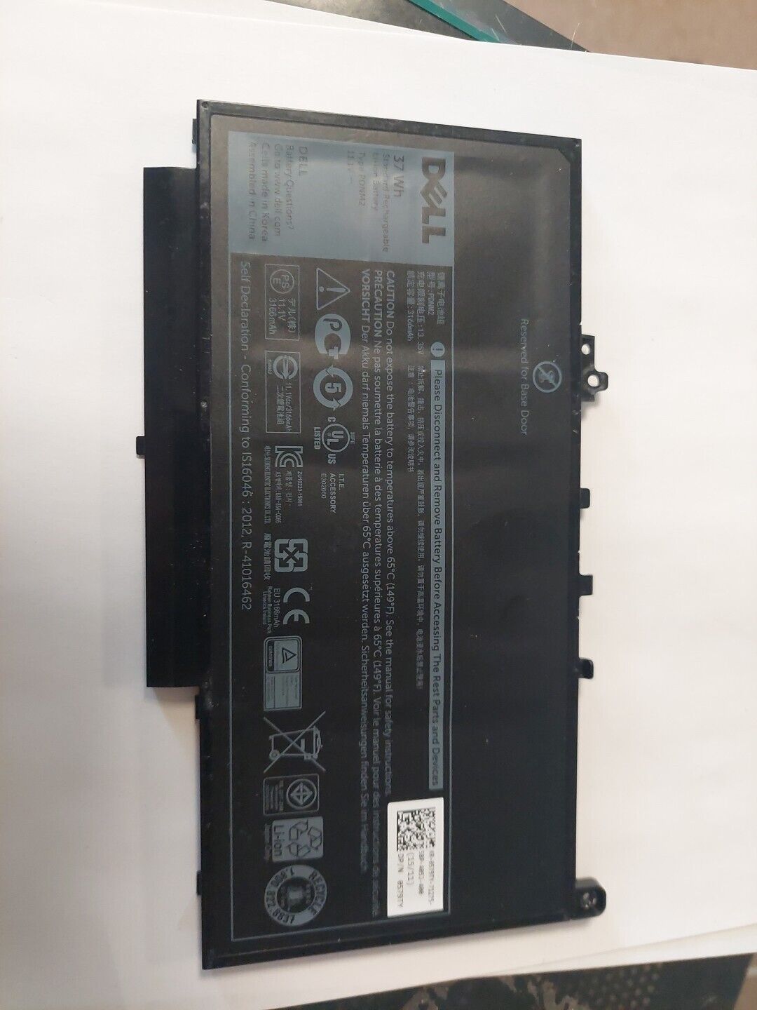 OEM 37WH PDNM2 Battery for Dell Latitude E7470 E7270 579TY 0579TY 0F1KTM V6VMN