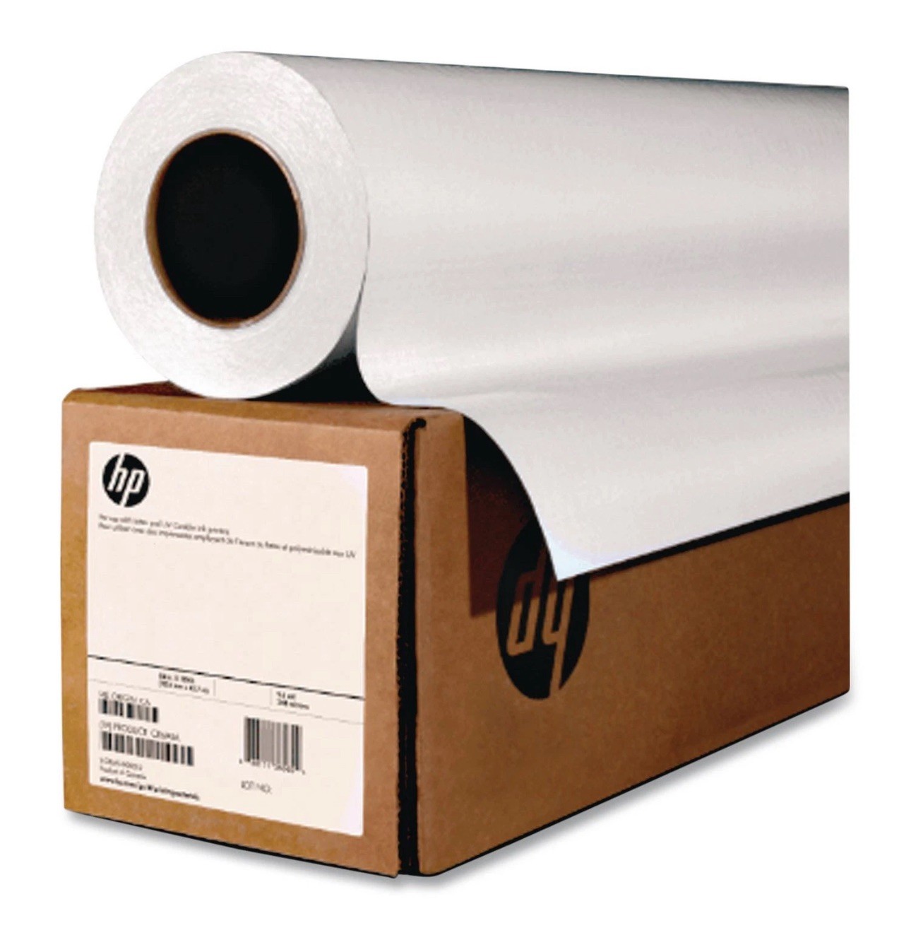 HP Universal Inkjet Print Photo Paper 24" x 100 ft Semi-Gloss 1Roll White Q6579A