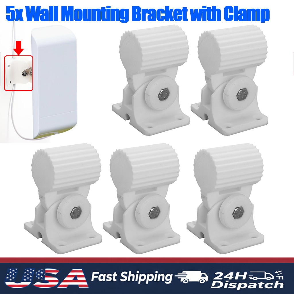 5-Pack For Ubiquiti Nanostation NS-5AC Loco5AC NSM5 NSM2 Adjustable Wall Bracket
