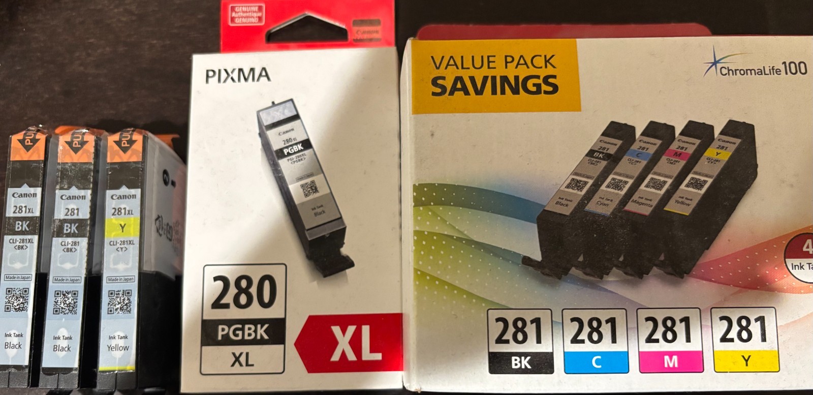 Ink Cartridge for Canon PIXMA TR8620a Wireless All-In-One Inkjet Printer