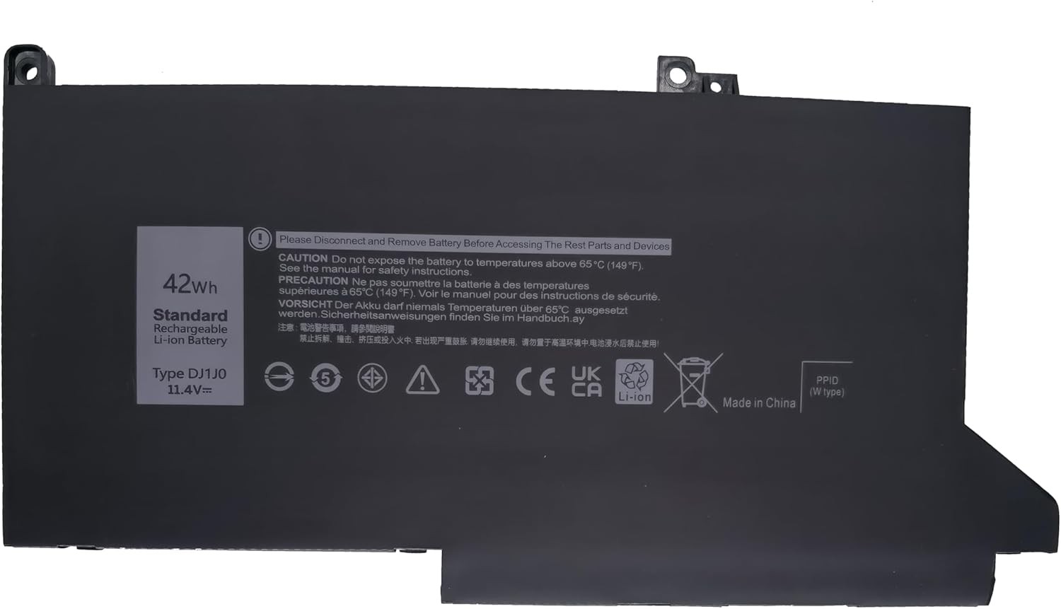 Batterymarket New DJ1J0 Replacement Laptop Battery Compatible with Dell