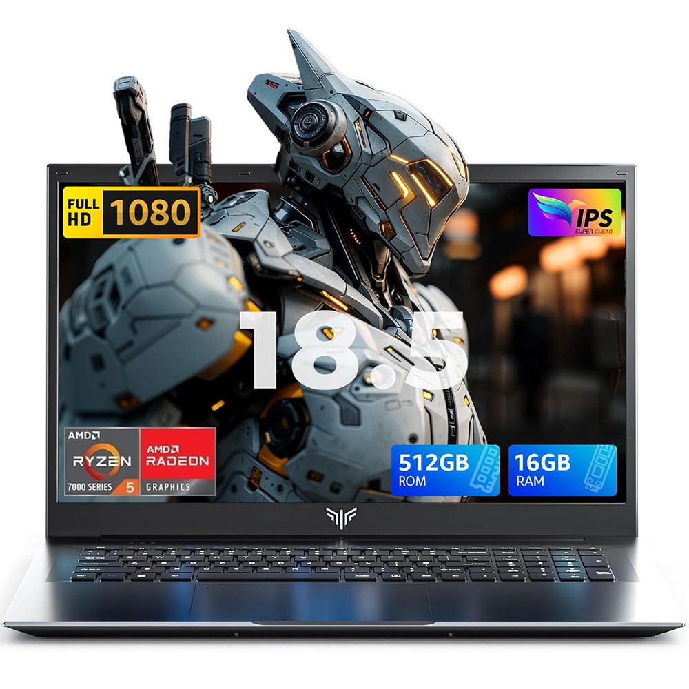 Acemagic 18 Zoll Laptop Notebook Win11 Pro,AMD Ryzen 5 7430U 16GB DDR4 512GB SSD